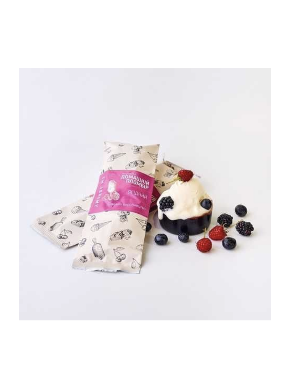 Jeremy морозиво домашній пломбір ягідний 70 г