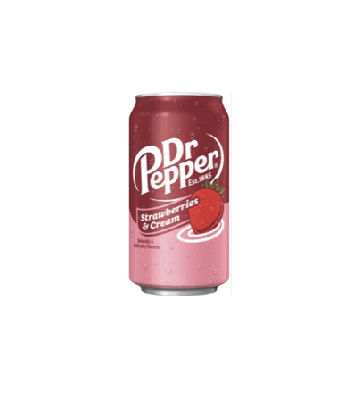 Dr.Pepper вода газована зі смаком полуничного крему 355 мл