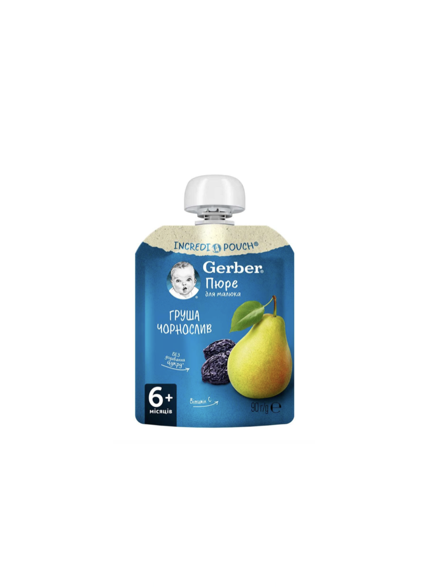 Gerber пюре з груші та чорносливу 90 г