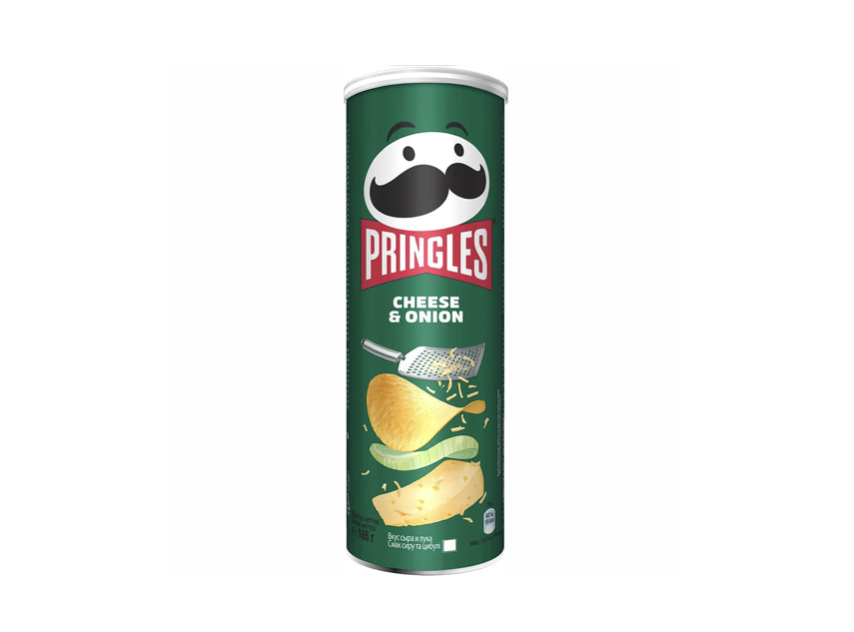 Pringles чіпси зі смаком сиру та цибулі 165 г