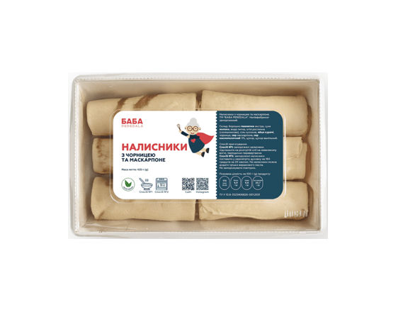 Налисники з чорницею та маскарпоне 420 г