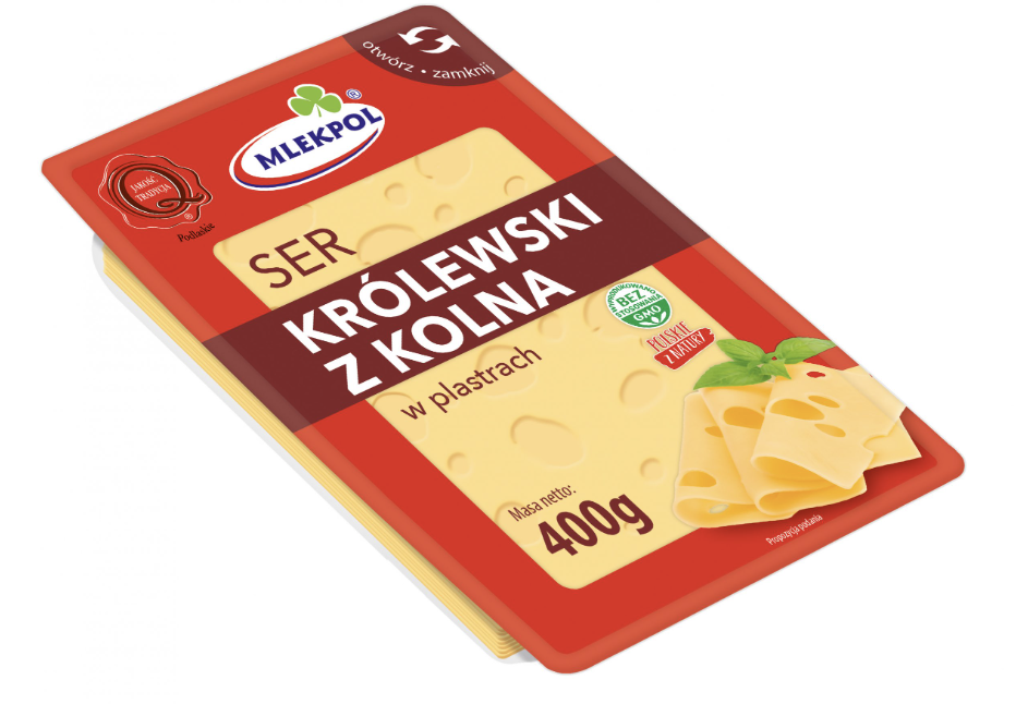 Mlekpol сир королівський слайсами 400 г