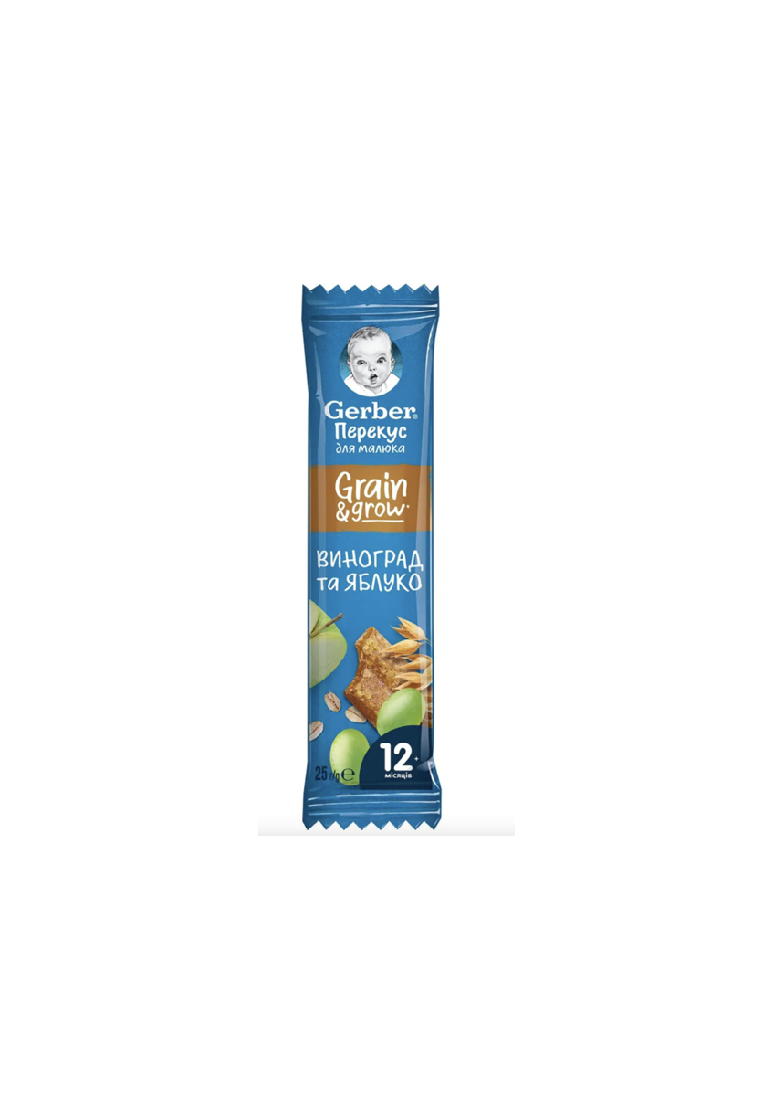 Gerber батончик зі смаком винограда та яблук 25 г