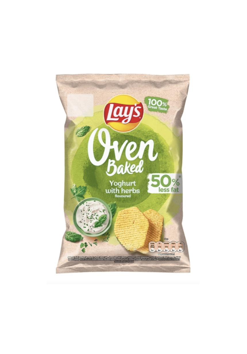 Lay's чіпси Oven Baked зі смаком йогурту з травами 110 г