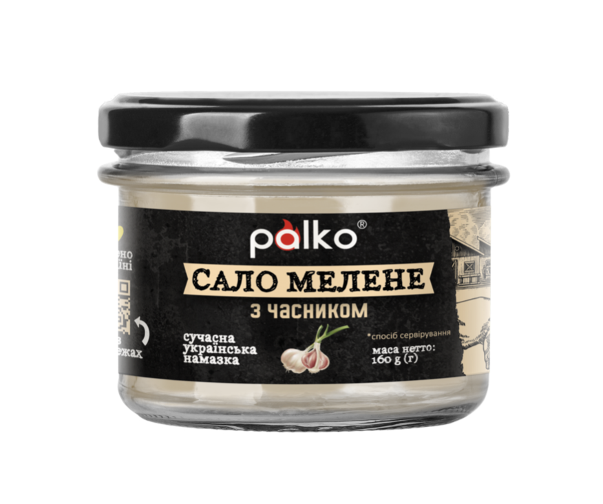 Palko сало мелене з часником 160 г