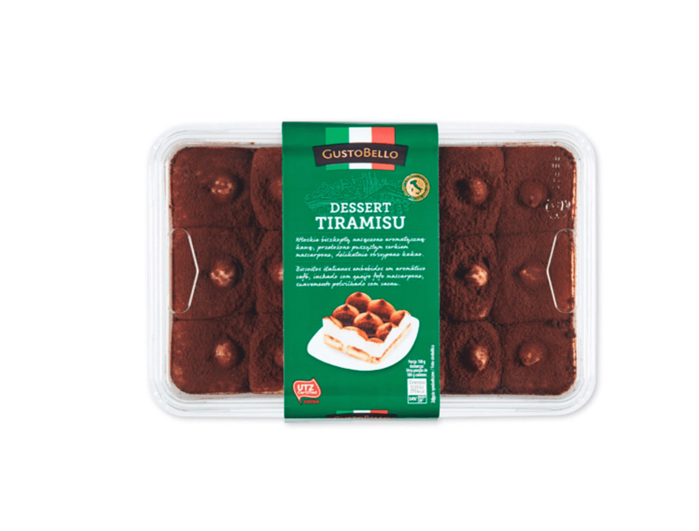 Gustobello десерт тірамісу охолоджений 500 г