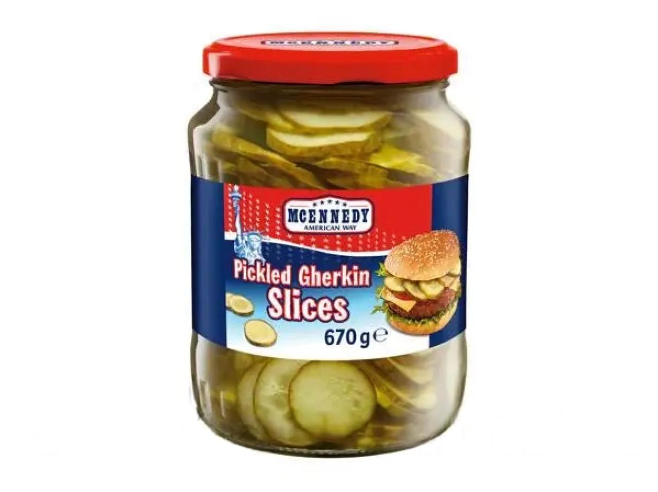 Mcennedy огірки слайсами для бургера 670 г