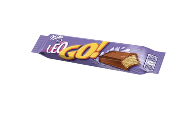 Milka шоколадний батончик leo go 48 г