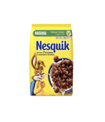 Nestle Nesquik сніданок сухий з кульками зі смаком шоколаду 375 г