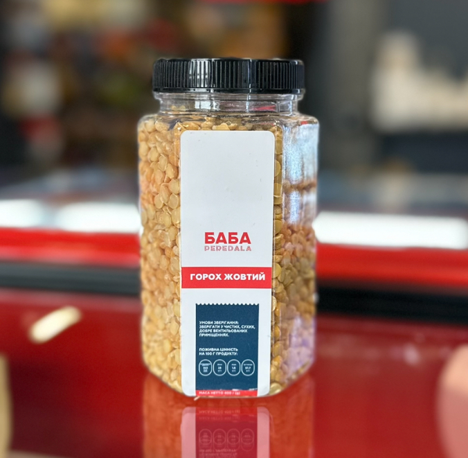 ТМ БАБА PEREDALA крупа горох жовтий 400 г
