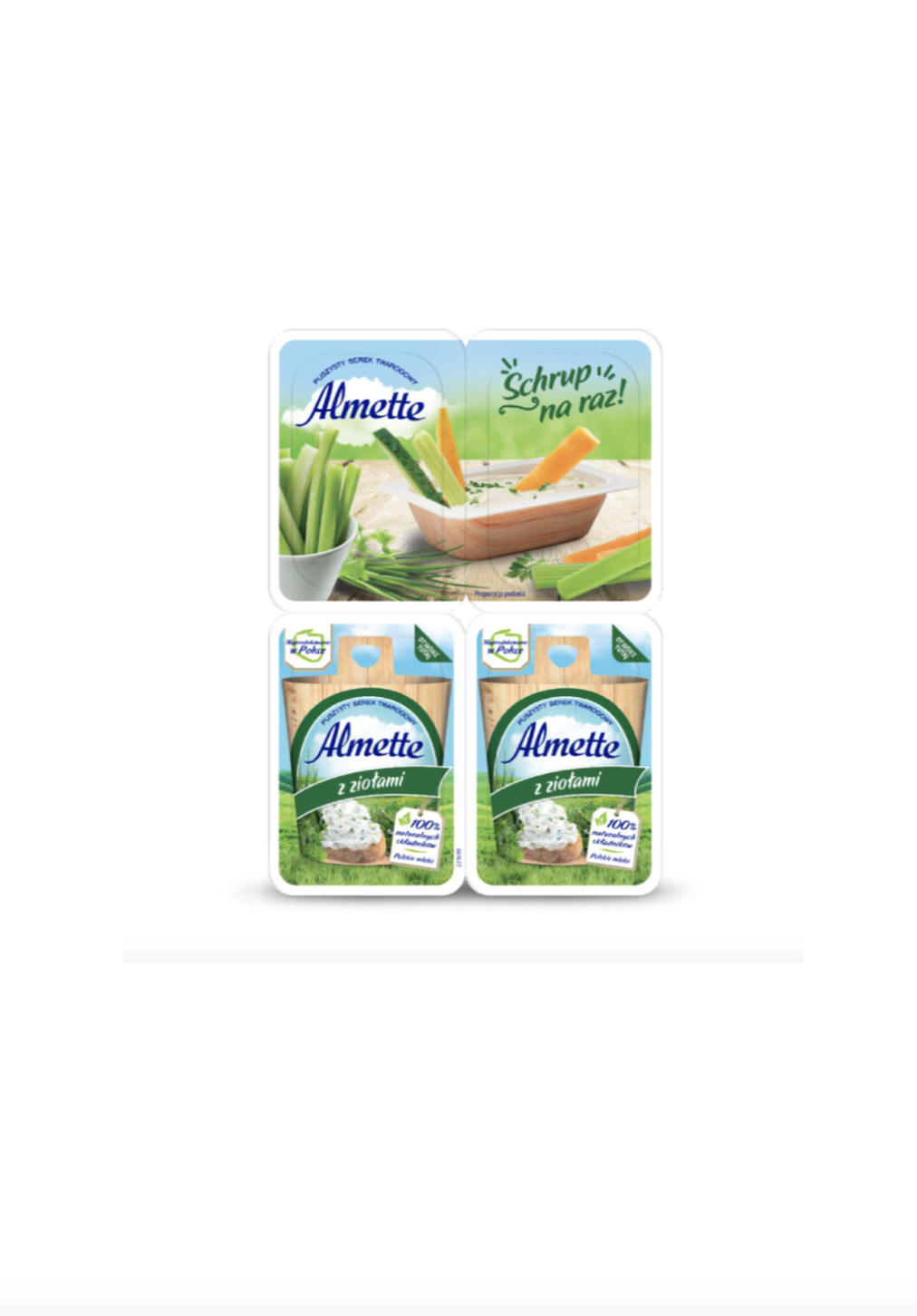 Almette сир з травами 4*30 г