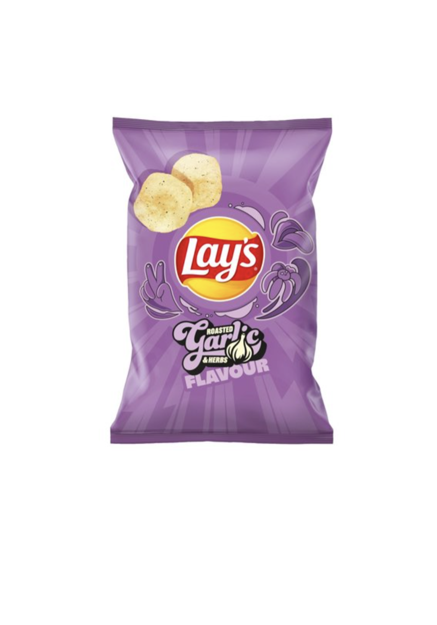 Lay's чіпси зі смаком смаженого часника і травами 130 г