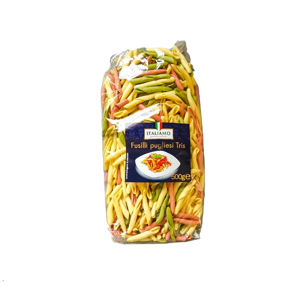 Italiamo  fusilli pugliesi tris макарони 500 г