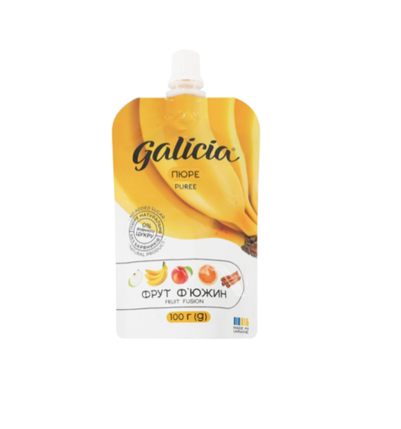 Galicia пюре із суміші фруктів з екстрактом кориці "Фрут Ф'южин" 100 г