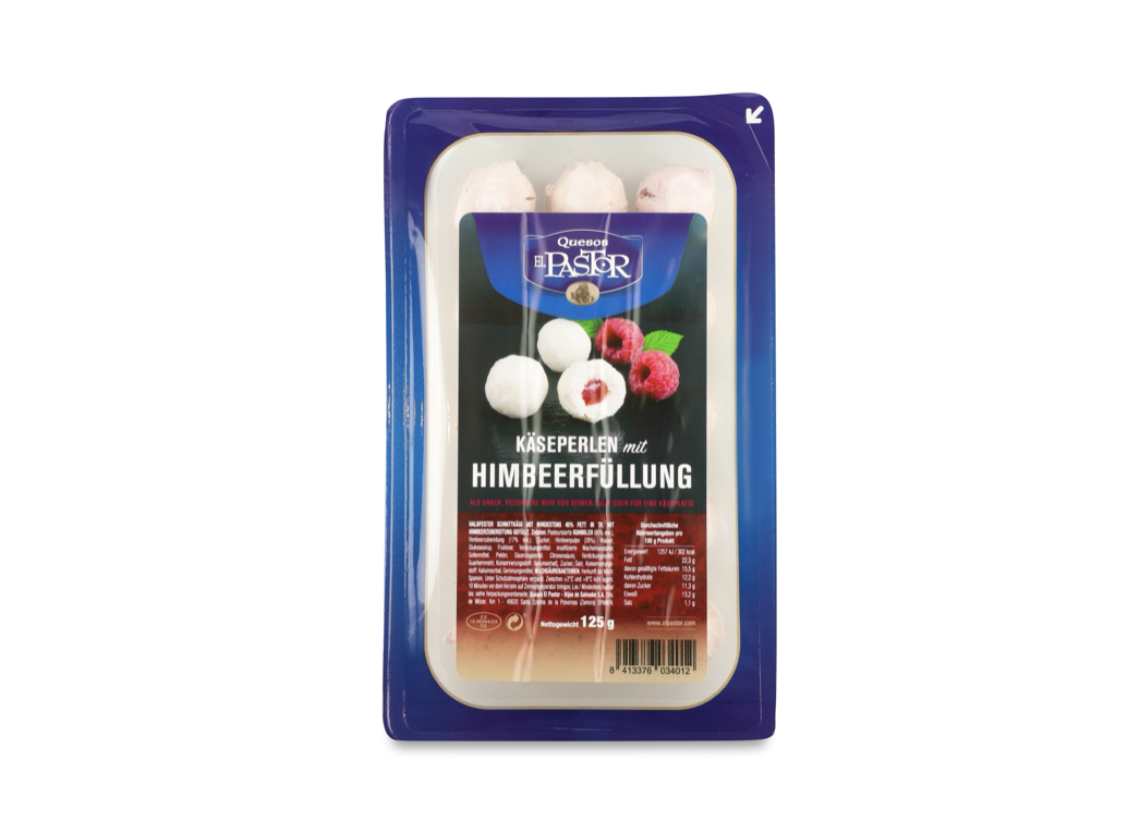 Quesos El Pastor сир козячий з начинкою малина 125 г