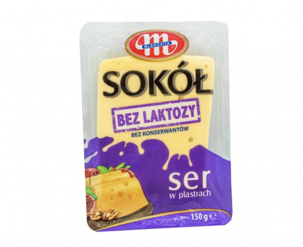 Sokol Гауда сир слайсами без лактози 150 г