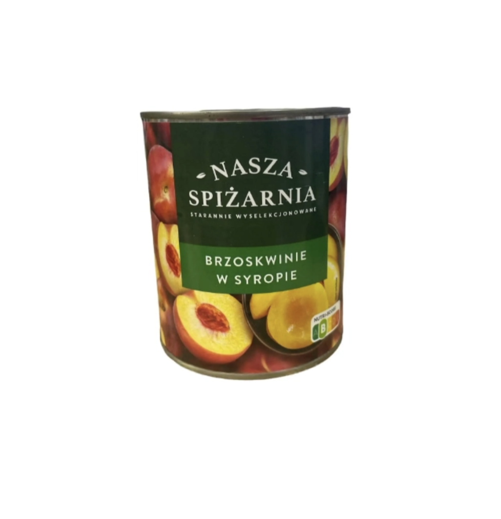 Nasza Spizarnia консервований персик в сиропі 825 г