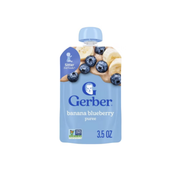 Gerber пюре з банана та лохини 99 г