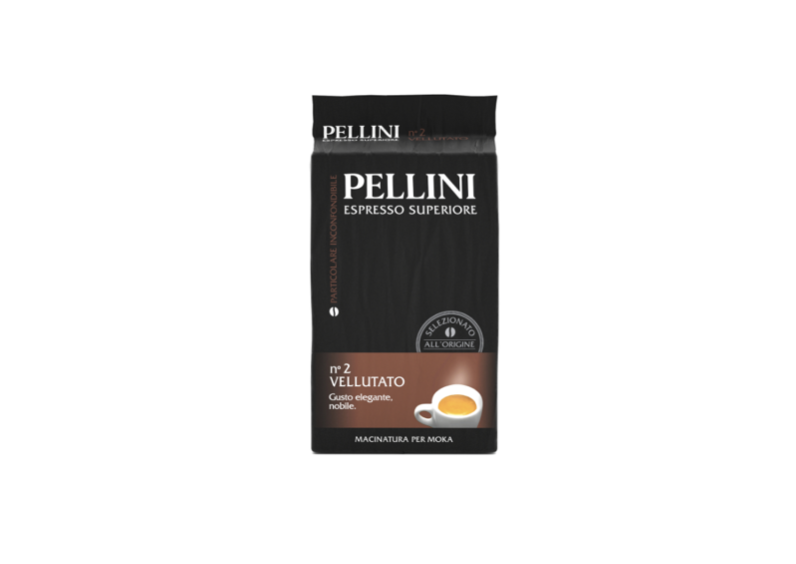 Pellini кава мелена №2 Vellutato Arabica (95%) Robusta (5%) 250 г