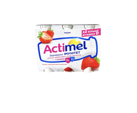 Actimel йогурт питний зі смаком полуниці 6 шт