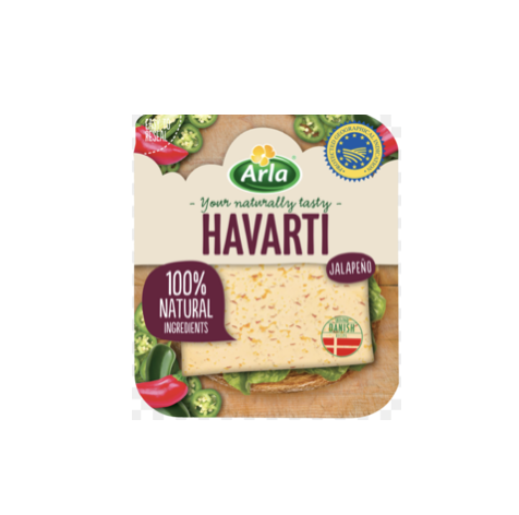 Arla сир havarti гострий з перцем халапеньйо 150 г