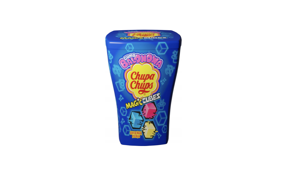 Chupa chups жувальна гумка у формі кубиків з фруктовим смаком 86 г