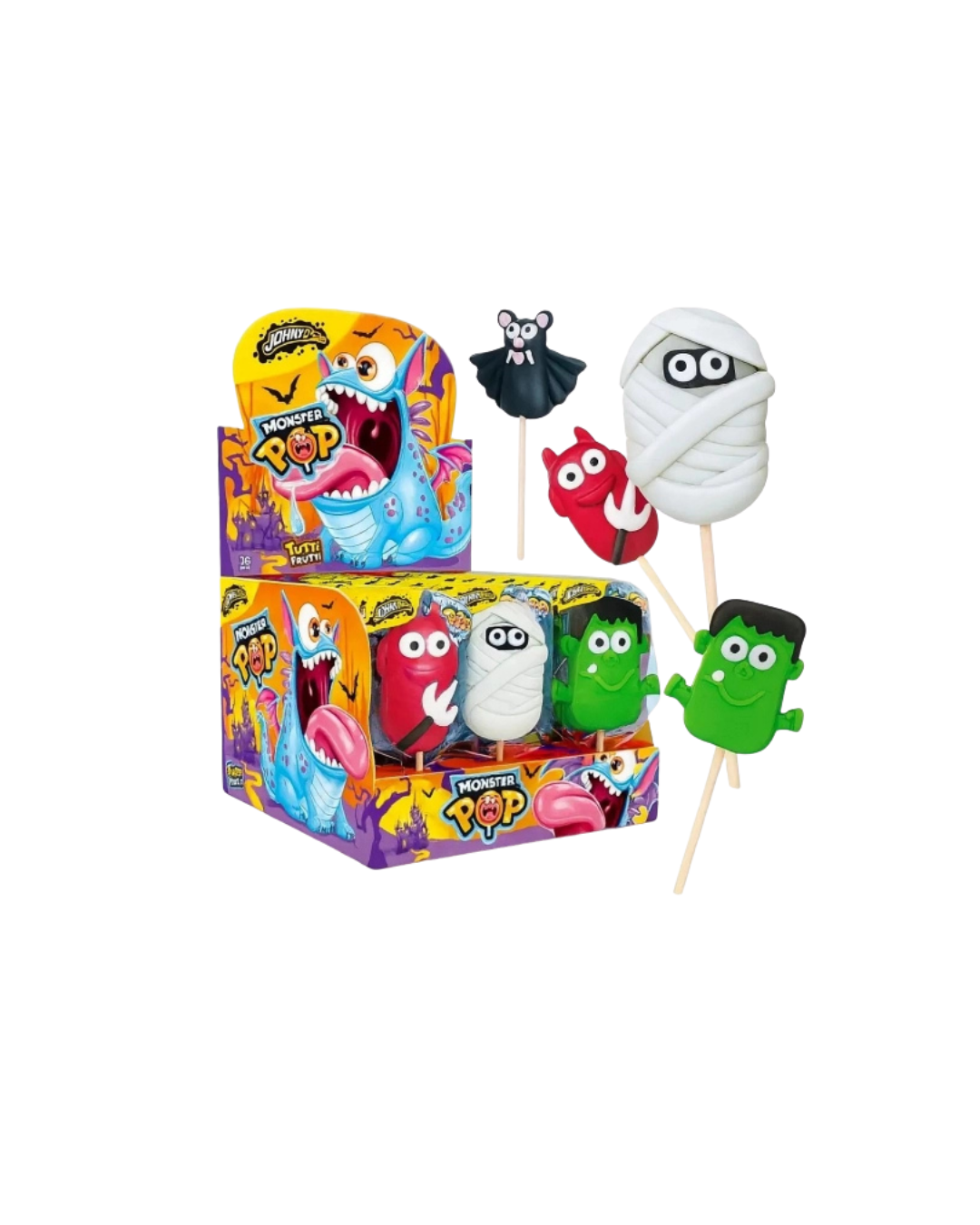 Johny Bee льодяники у формі монстрів 35 г