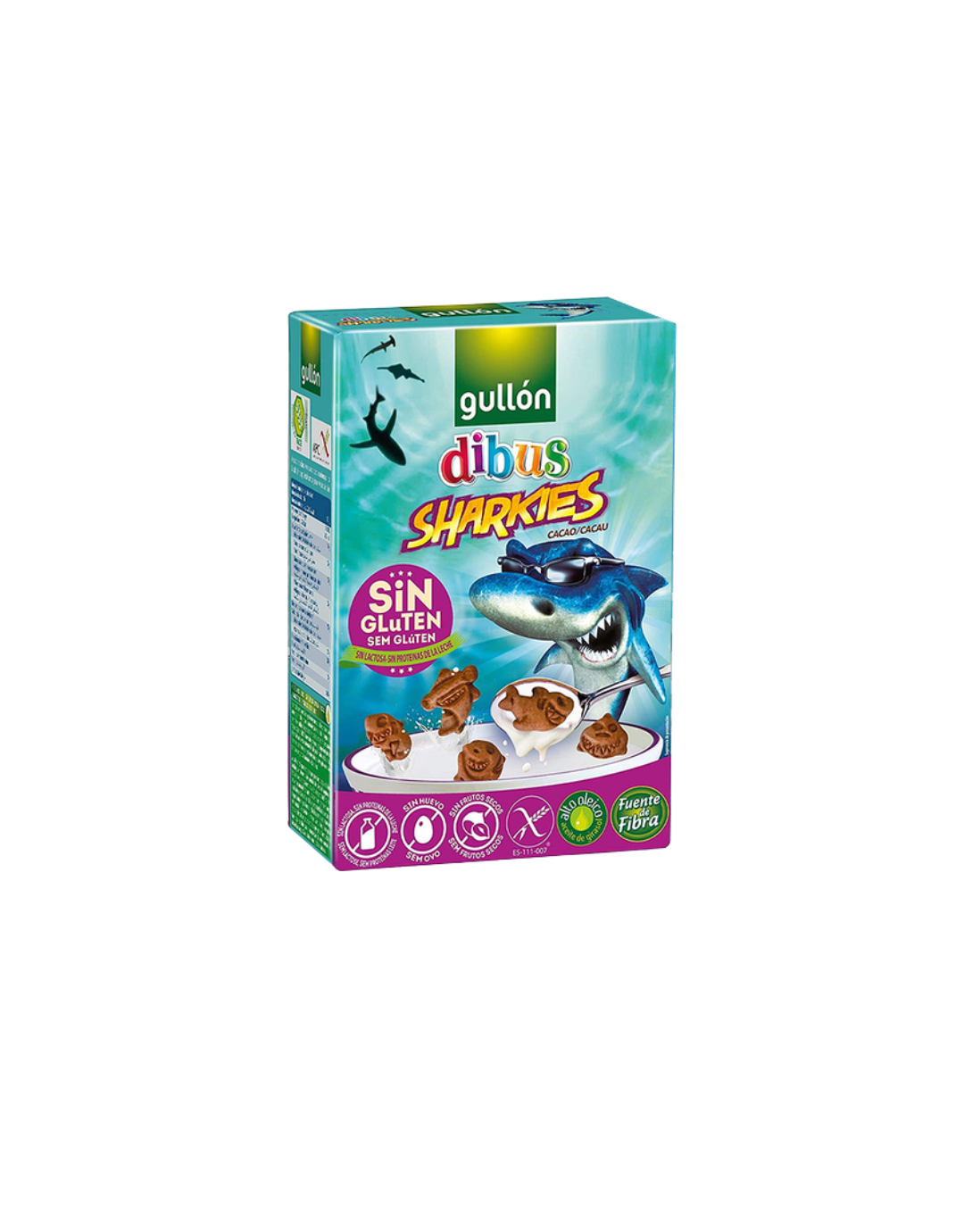 Gullon печиво без глютену у формі акул 250 г