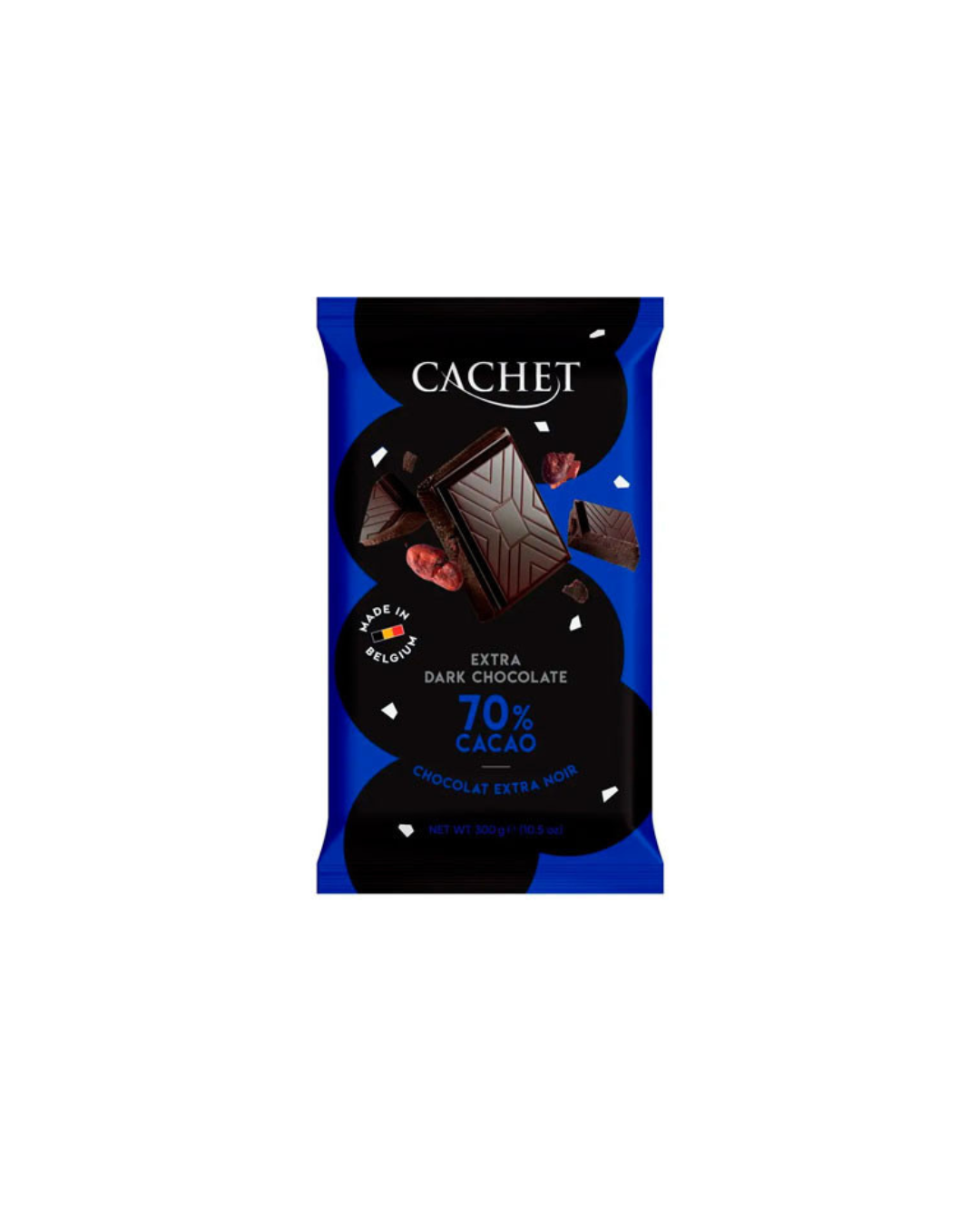 CACHET екстра чорний шоколад 70% 300 г