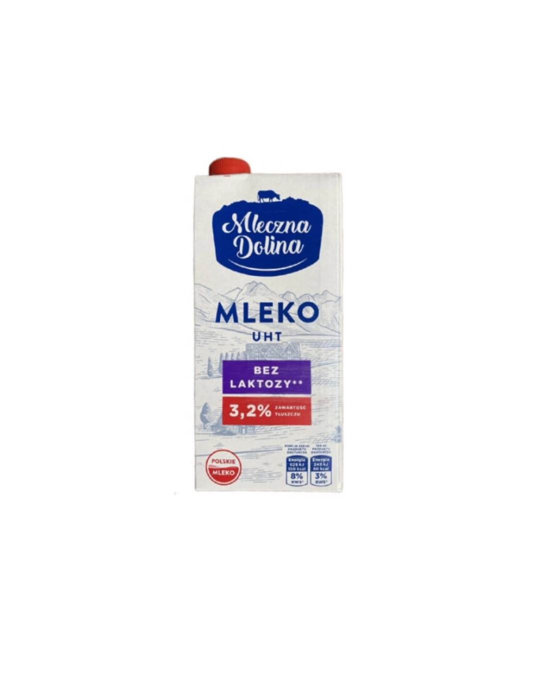 Mleczna dolina молоко без лактози 3.2% 1 л