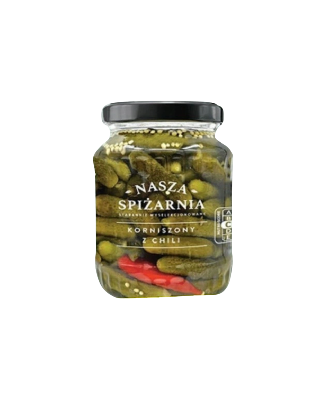 NASZA огірки корнішони мариновані з чилі 350 г