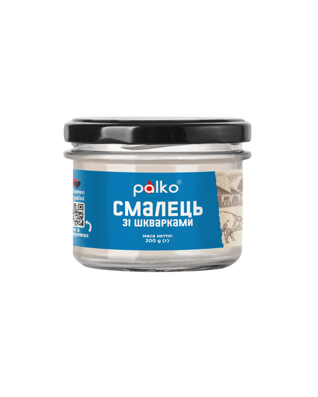 Palko смалець зі шкварками 200 г