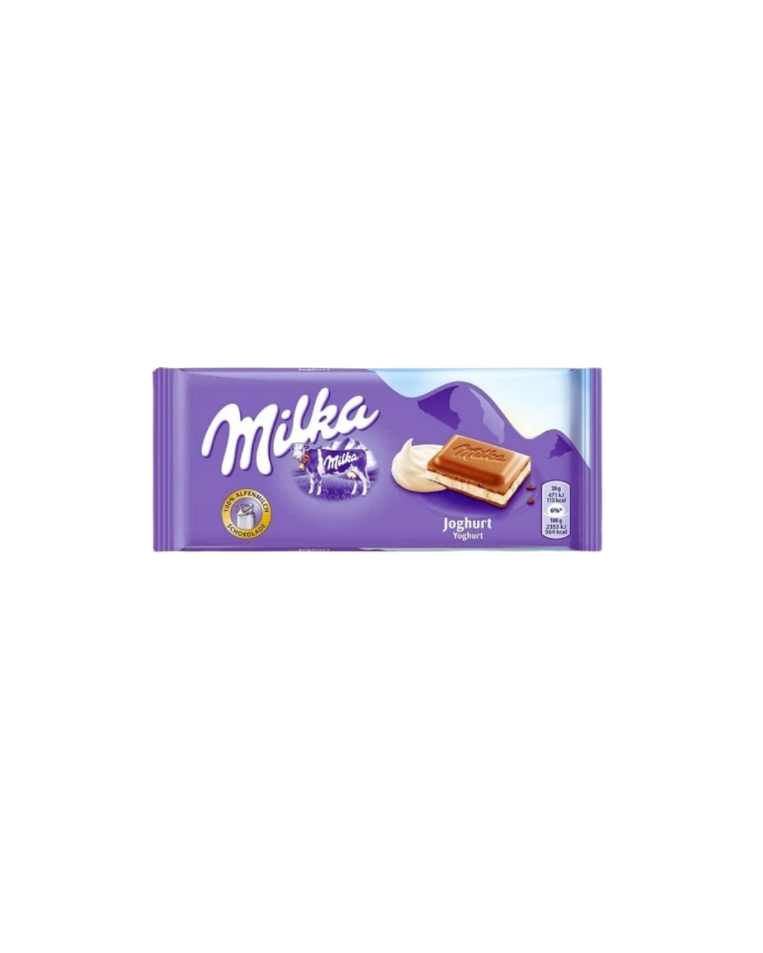 Milka шоколад з начинкою зі смаком йогурта 100 г