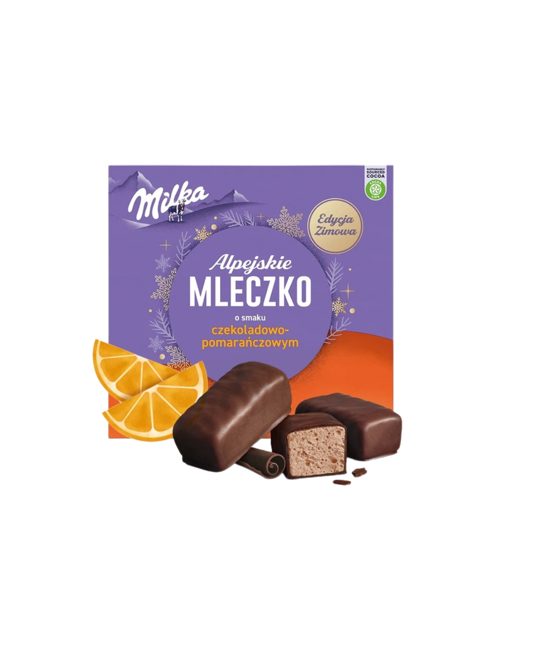 Milka цукерки пташине молоко зі смаком апельсину 330 г