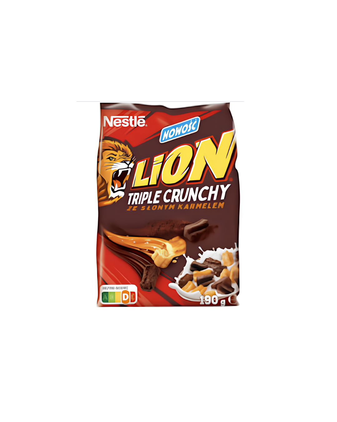 Lion сухий сніданок зі смаком карамелі та шоколаду 190 г