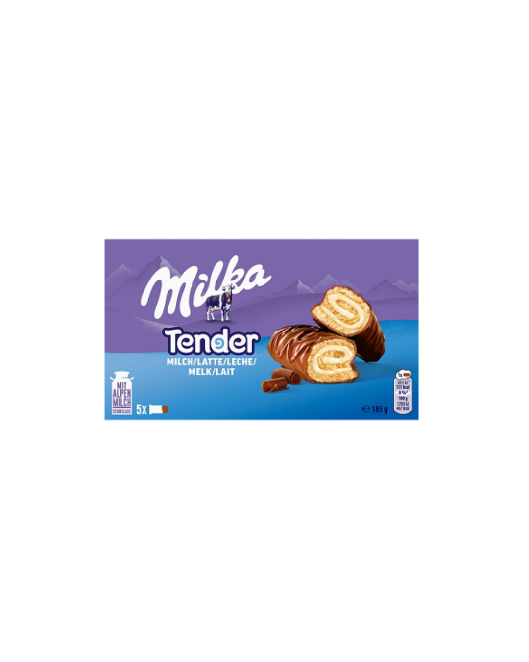 Milka Tender бісквітні рулети 185 г