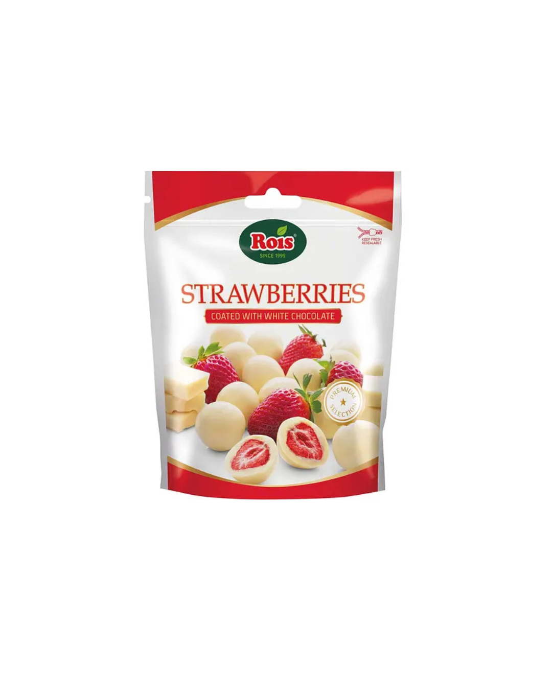 Rois полуниця в білому шоколаді 100 г