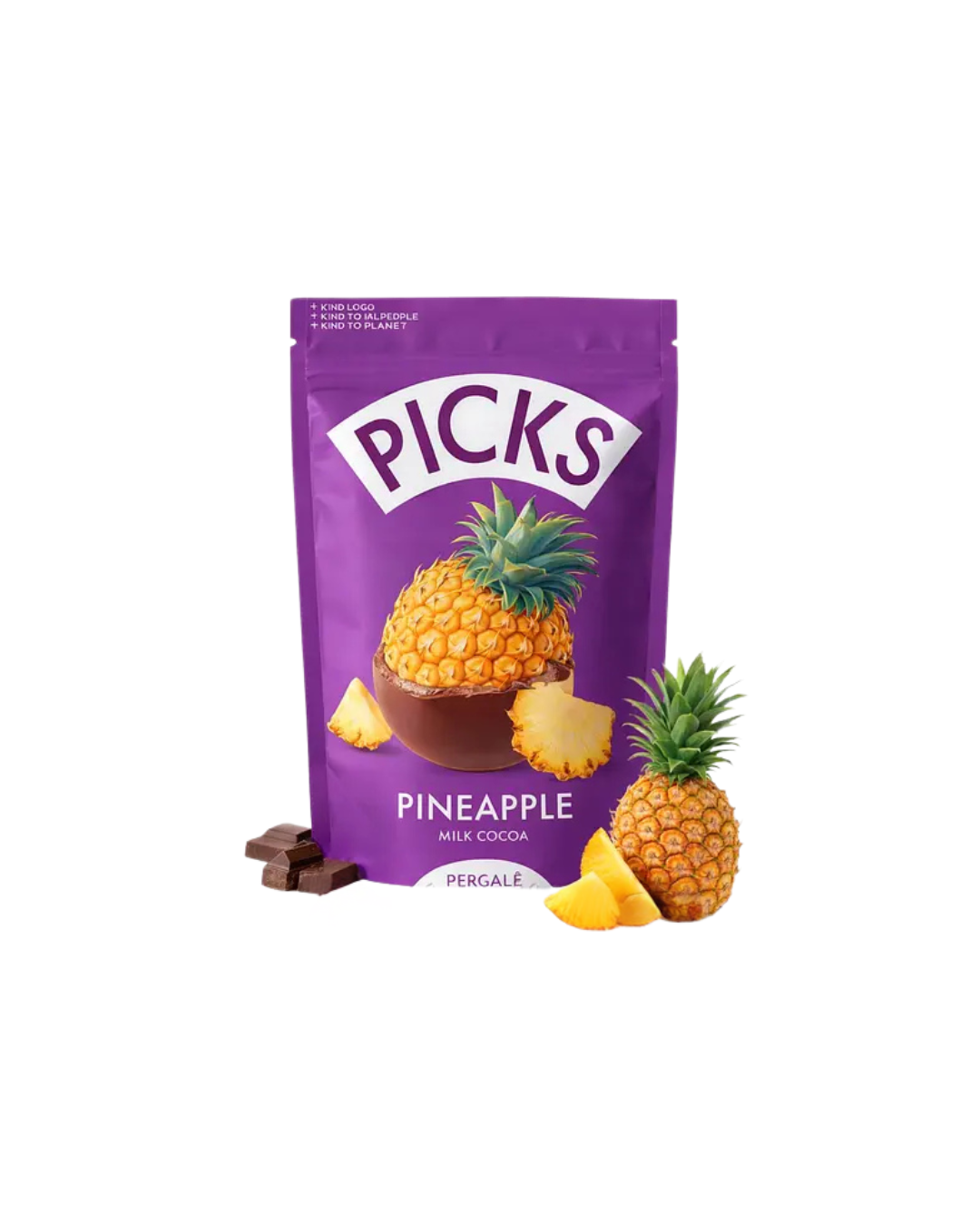 Picks ананас в молочному шоколаді 90 г