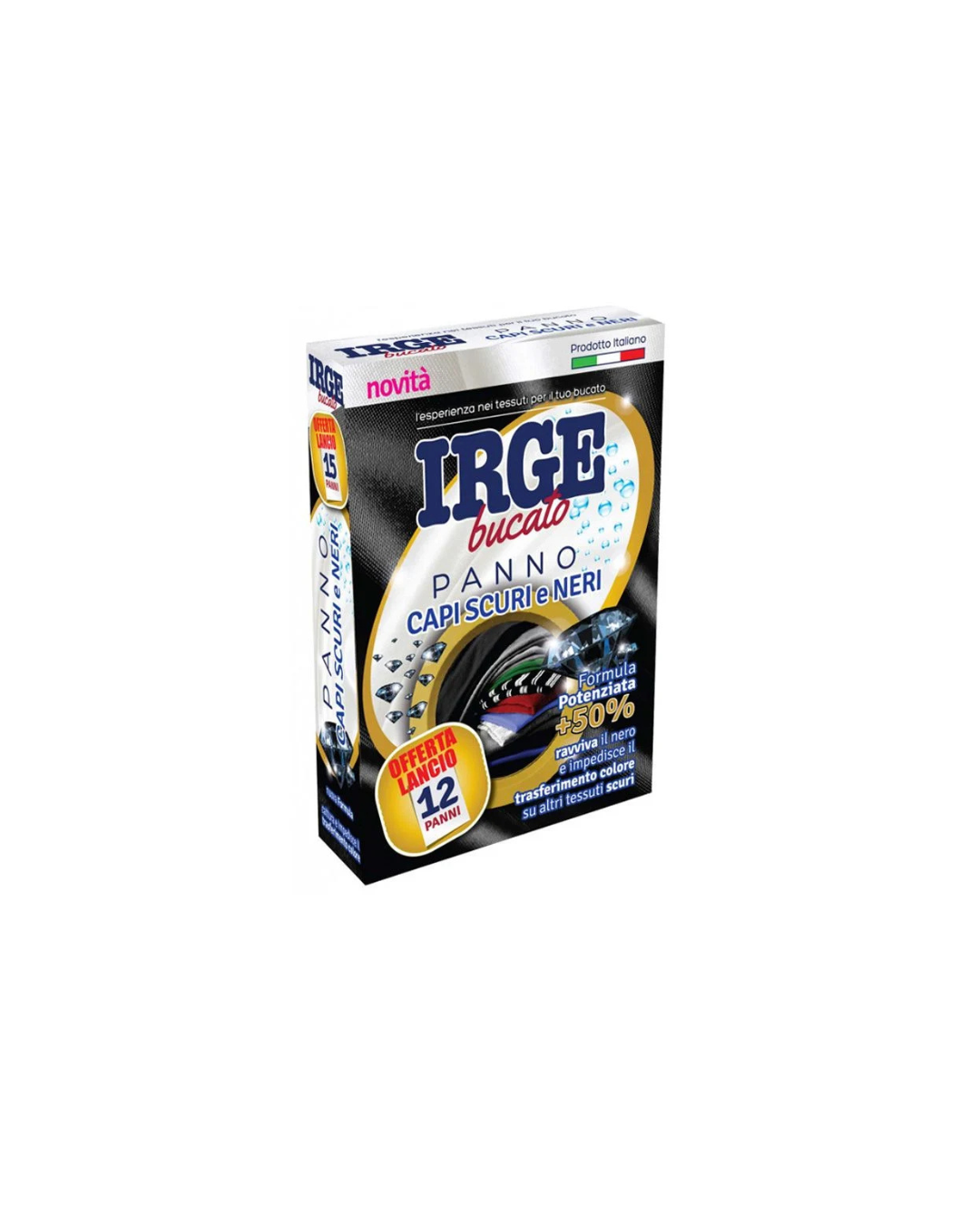 Irge серветки-пастка для прання чорних речей 12 шт