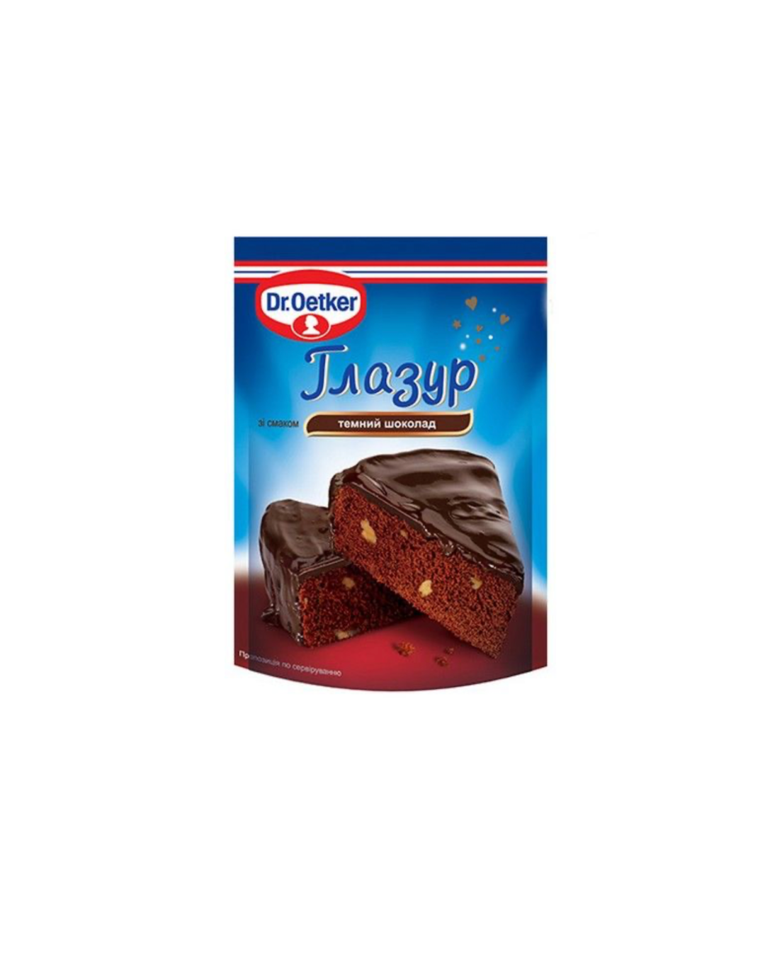 Dr.Oetker глазур зі смаком чорного шоколаду 100 г