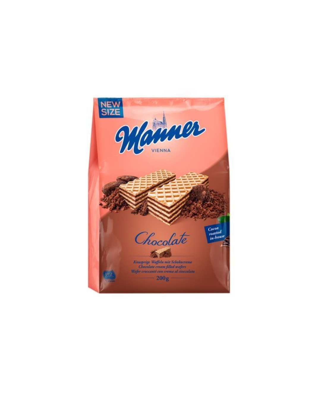 Manner міні вафлі зі смаком шоколаду 200 г