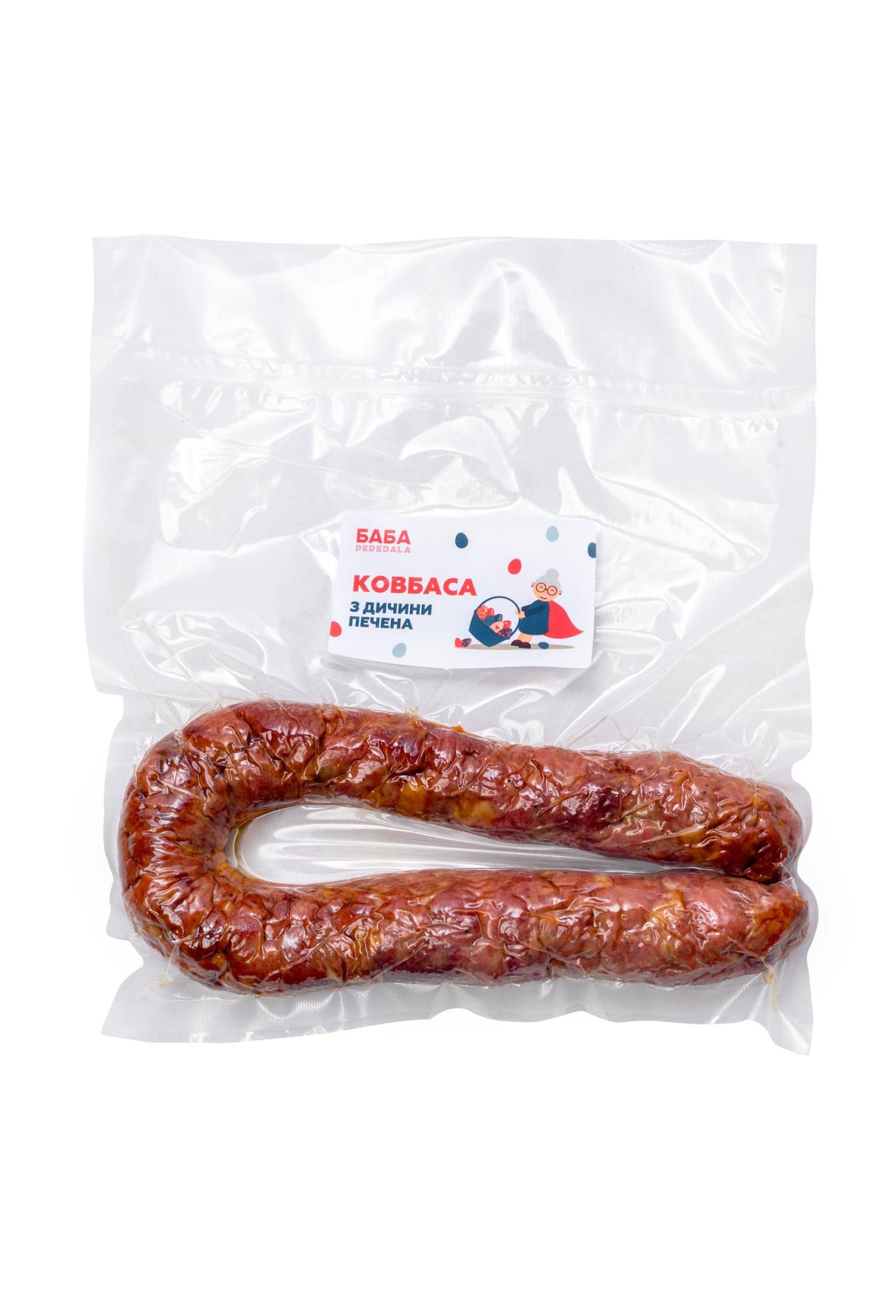 Ковбаса з дичини рублена печена кільцем 1 шт